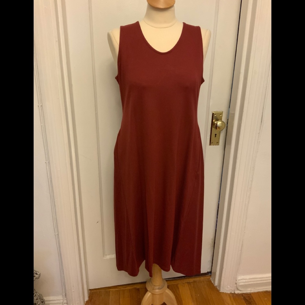 Anne Klein Stretch Knit Midi Dress Size M NWT.